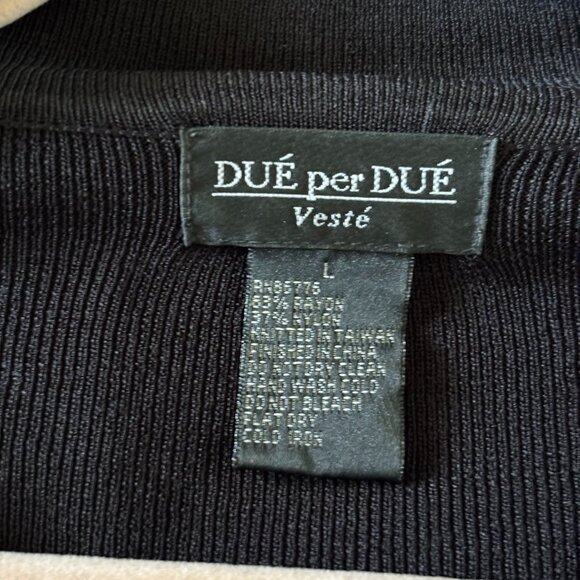 Vintage Due per Due back knit sweater blazer in size L - Picture 3 of 6